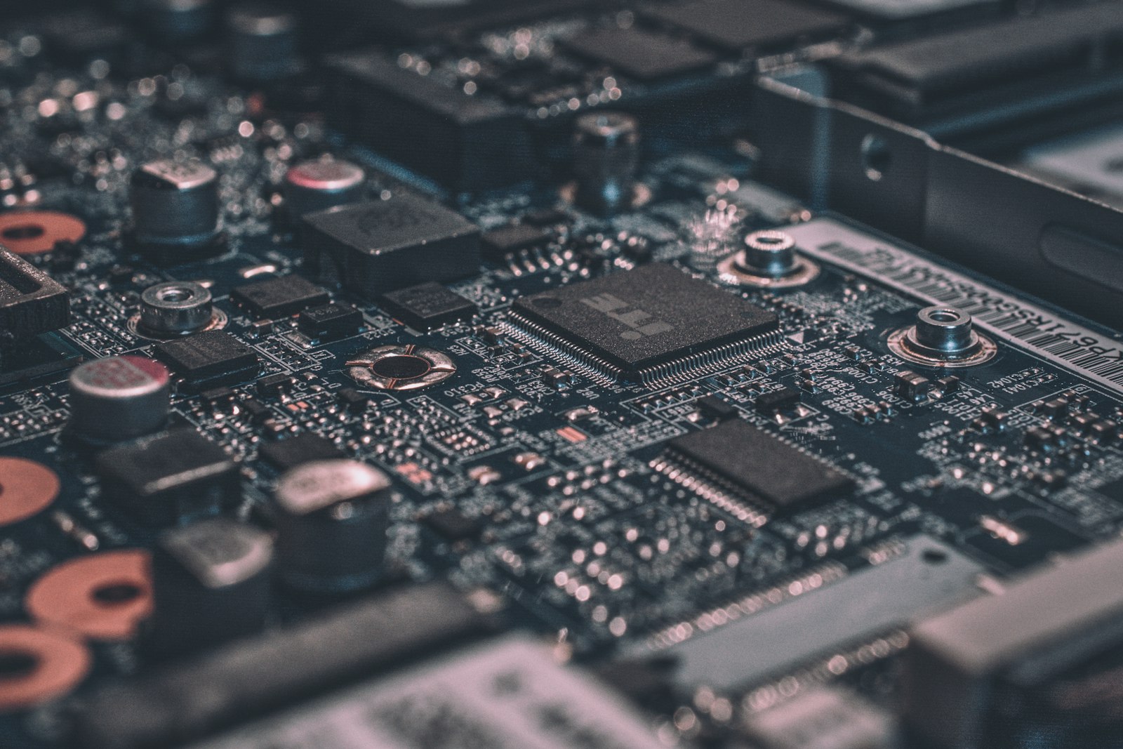 Close-up of a motherboard